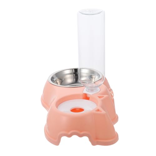 minkissy 1 Satz Zubringer Stainless Steel inoxlm Gerät zur Fütterung von Wasserfutter für Hunde automatische Zuführung Hund Katzenfutter Heimtierbedarf die Katze Wasserspender Fressnapf von minkissy