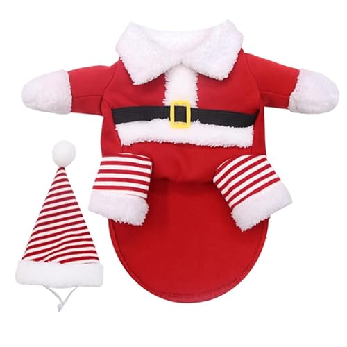 minkissy 1 Set Pet Transformation Costume Christmas Costumes for Dogs small Dog Christmas Outfits cat Santa Costume Christmas Sweater Xmas Design Pet Costume Hoodie Winter Polyester von minkissy