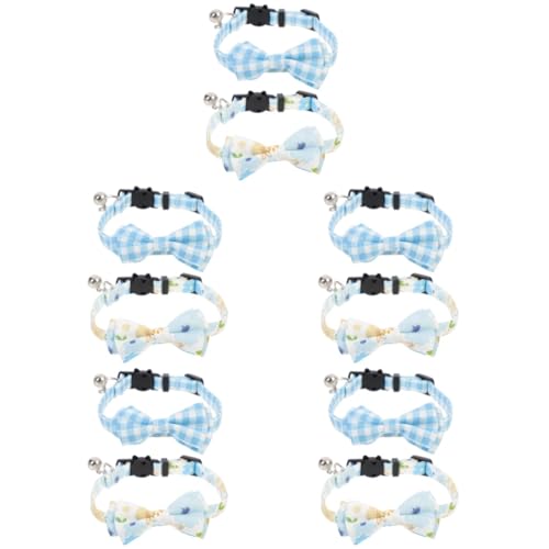 minkissy 10 STK Haustier Katzenhalsband Welpen Zubehör Hundebedarf Stoff Charme minkissy 10 STK Haustier Katzenhalsband Welpen Zubehör Hundebedarf Stoff Charme von minkissy