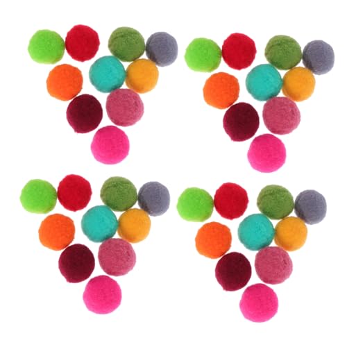 minkissy 100St Katzenspielzeugball Farbiger Pompon Trainingsspielzeug für Katzen Spielzeuge neckende Bälle für Haustiere Interaktives Wurfspielzeug Kätzchen Plüschkugel minkissy 100St Katzenspielzeugball Farbiger Pompon Trainingsspielzeug für Katzen Spielzeuge neckende Bälle für Haustiere Interaktives Wurfspielzeug Kätzchen Plüschkugel von minkissy