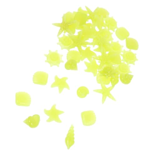 minkissy 100 Stücke Glow Dark Aquarium Felsen Kieselsteine ​​Aquarium Dekorationen Dekorative Harz Handwerk Für Aquarium Nano von minkissy