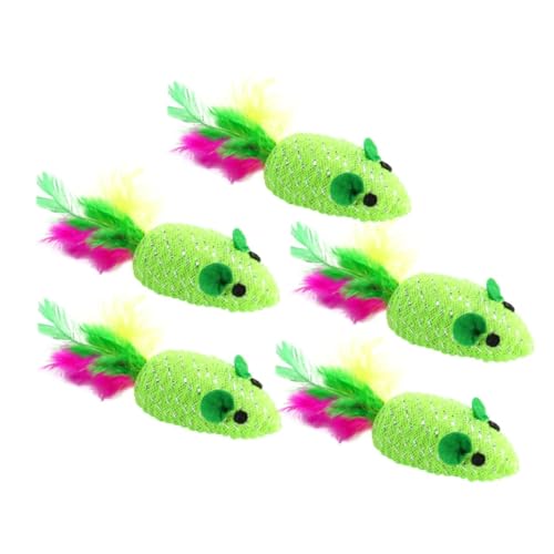 minkissy 10St Katzen- -Spielzeug Kätzchen Spielzeug Katzenrasseln Mäuse tierisches Spielset Spielzeuge gewebtes Mäusespielzeug Katze gewebtes Mausspielzeug Haustier Katzenbedarf minkissy 10St Katzen- -Spielzeug Kätzchen Spielzeug Katzenrasseln Mäuse tierisches Spielset Spielzeuge gewebtes Mäusespielzeug Katze gewebtes Mausspielzeug Haustier Katzenbedarf von minkissy