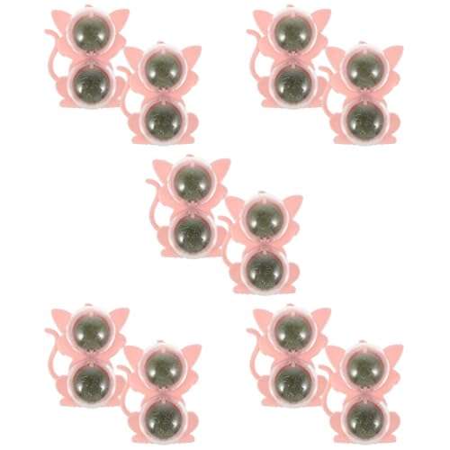 minkissy 10pcs katzenspielzeug katzenminze ball für katzen minze blatt rotierender ball rotierende natürliche katzenminze rotierende katzenminze spielzeug interaktive katzenspielsachen haustier von minkissy