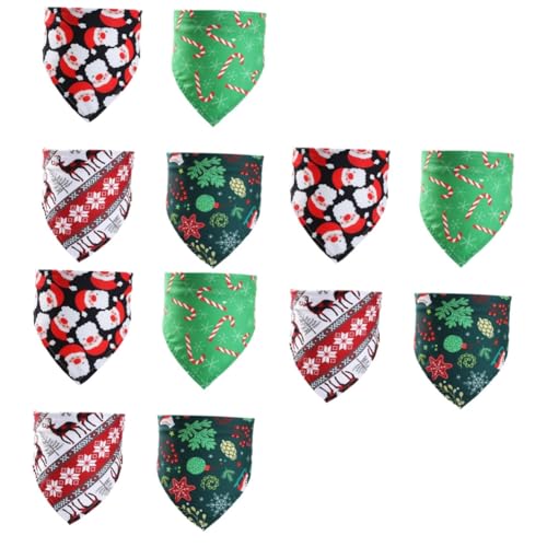 minkissy 12 Dreieckstuch für Haustiere Weihnachtsschal dreieckige Schals für Haustiere hundeschal Weihnachten Hunde schal handtücher Bandana für Katze Halsband für Hunde Speichel minkissy 12 Dreieckstuch für Haustiere Weihnachtsschal dreieckige Schals für Haustiere hundeschal Weihnachten Hunde schal handtücher Bandana für Katze Halsband für Hunde Speichel von minkissy