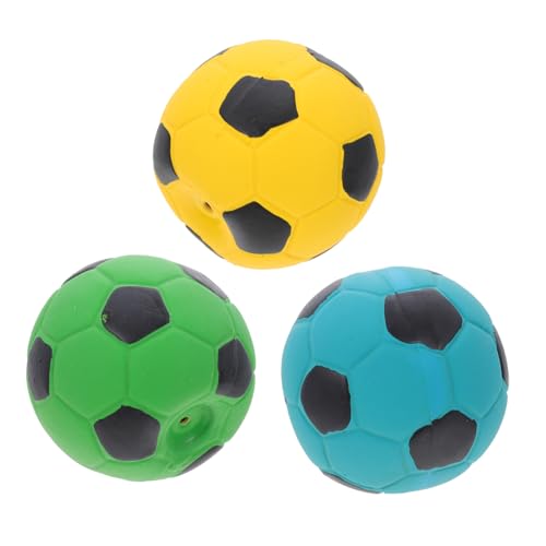 minkissy 12 Pcs Pet Toy Football Rubber Balls for Dogs Squeaky Tennis Balls for Dogs Squeaky Dog Toy Squeaky Balls for Dogs Sound Dog Toys chew Toys for Dogs Dog chew 7c Toy Ball Emulsion von minkissy