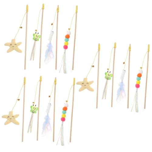 minkissy 12 Pcs cat funny stick cat toy cat plaything teaser interactive cat toy plush cat toys catnip ball cat toys chicken toy catnip cat toys self-play teasing toys pet wooden appendix minkissy 12 Pcs cat funny stick cat toy cat plaything teaser interactive cat toy plush cat toys catnip ball cat toys chicken toy catnip cat toys self-play teasing toys pet wooden appendix von minkissy
