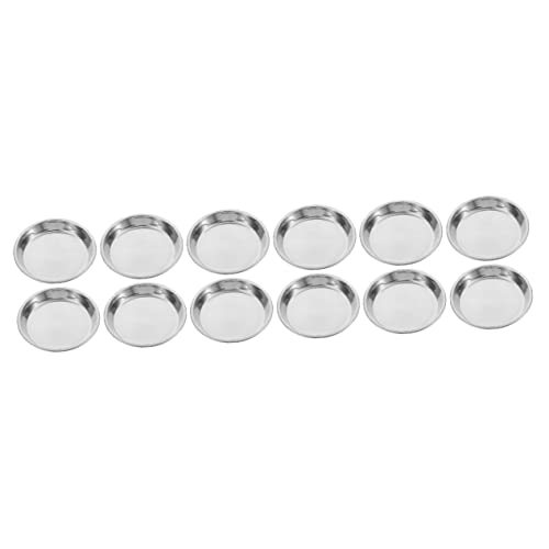 minkissy 12 Pcs stainless steel cat bowl cat food dish cat dishes for food and water pet dishes cat food plate dog treat bowl dog plate puppy water bowl lovely cat bowl food bowl household von minkissy