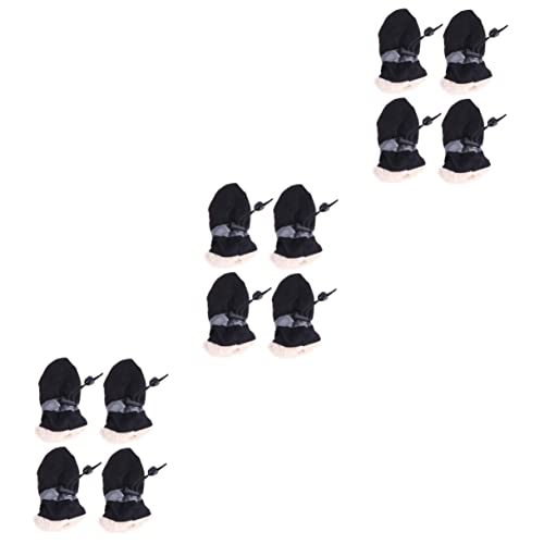 minkissy 12 STK Stiefel für kleine Hundepfoten rutschfeste Turnschuhe für Haustiere Socken Stiefeletten Haustierschuhe Stiefel für Hunde regenfest Boden Gamaschen Warme Schuhe Kurze Stiefel von minkissy