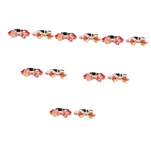 minkissy 12 STK Haustierhalsband Welpenhalsbänder für kleine Welpen Halloween-Dekor Hund eine Halskette Halsketten Katzenhalsbänder Haustierzubehör einstellbar schmücken Krawatte Polyester von minkissy