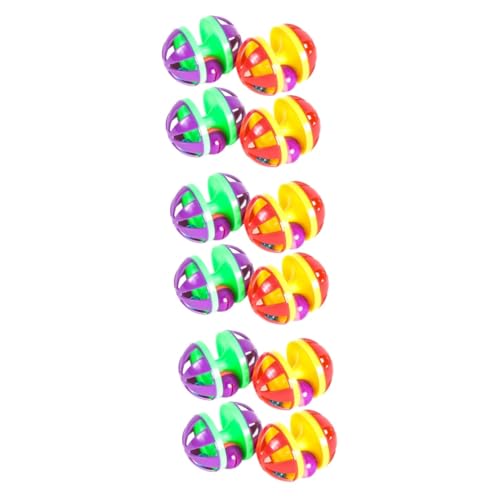 minkissy 12 STK Jingle Balls Katzenspielzeug Ohrmarken für Rinder Hummeln Spielzeuge Katze neckt Ball Katzenball-Spielzeug singen Hauskatze doppelte Glocke Haustierzubehör Glocke Kugel minkissy 12 STK Jingle Balls Katzenspielzeug Ohrmarken für Rinder Hummeln Spielzeuge Katze neckt Ball Katzenball-Spielzeug singen Hauskatze doppelte Glocke Haustierzubehör Glocke Kugel von minkissy