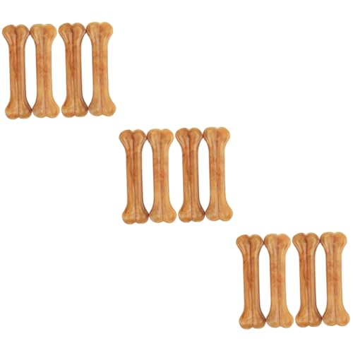 minkissy 12 Stück 2 hundefutter zähne reinigen Knochen Beißspielzeug für Welpen Dogman-Spielzeug Spielzeuge Zahnreinigungsspielzeug für Hunde Spielzeug zum Zähneknirschen für Haustiere von minkissy