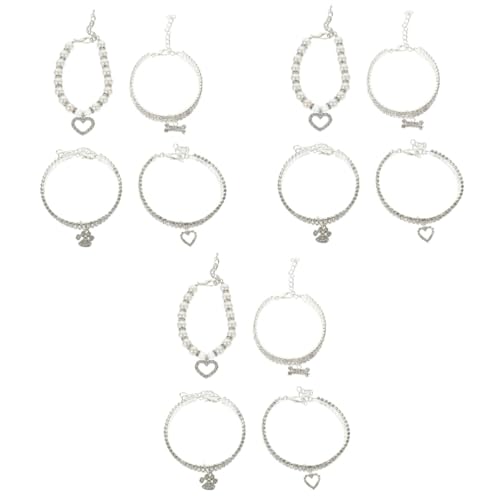 minkissy 12 Stück Haustier Katzenhalsbänder Zierliche Halskette Kristall Katzenhalsband Kristall Hundehalsbänder Schleife Katzenhalsbänder Halsband Für Welpen Strass Halsband minkissy 12 Stück Haustier Katzenhalsbänder Zierliche Halskette Kristall Katzenhalsband Kristall Hundehalsbänder Schleife Katzenhalsbänder Halsband Für Welpen Strass Halsband von minkissy