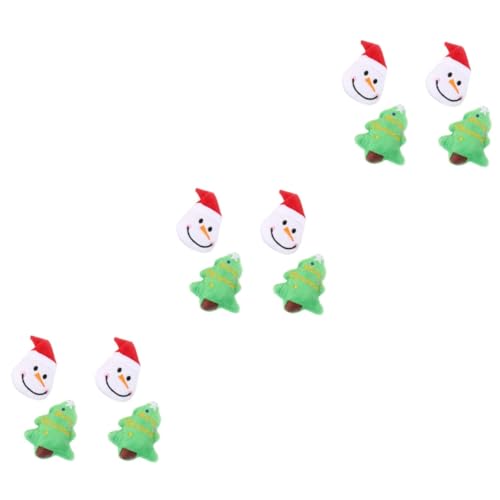 minkissy 12 Weihnachtsplüschtiere Christbaumschmuck interaktives Spielzeug Carrot Toy Katzenminze-Spielzeug für Katzen Flauschige Kuscheltiere Haustierzubehör Weihnachten von minkissy