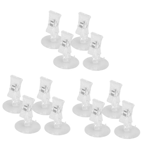 minkissy 12 pcs Aquarium plant cup clips fish tank suction cup magnetic mount fish tank hose clamps automatic fish feeder suction cup clips for aquariums fishes hook up Pinch suction von minkissy