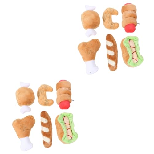 minkissy 12 pcs Pet plush toys puppy biting toys dog sound bite toy puppy chewing stick plushes educational toys dog teething toys fluffy stuffed animals Dog Sound Toy Cartoon drumstick minkissy 12 pcs Pet plush toys puppy biting toys dog sound bite toy puppy chewing stick plushes educational toys dog teething toys fluffy stuffed animals Dog Sound Toy Cartoon drumstick von minkissy