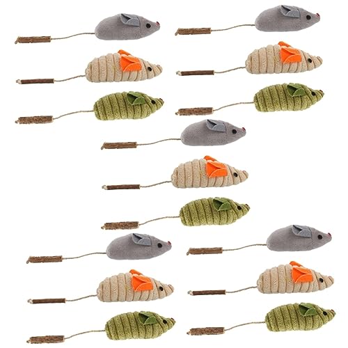 minkissy 15 Pcs cat toy teaser cat wand small mice toy cat interactive toys cat teething toys cat playing toy small toy kitten toy small dog chew toys cat catnip toy animal Plush indoor cat minkissy 15 Pcs cat toy teaser cat wand small mice toy cat interactive toys cat teething toys cat playing toy small toy kitten toy small dog chew toys cat catnip toy animal Plush indoor cat von minkissy