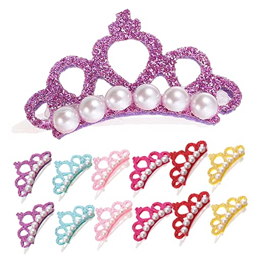 minkissy 150 Haarnadel Mit Haustierkrone Mädchenschmuck Welpe Sommerhaarnadeln Für Haustiere Dekorative Haarspangen Kopfschmuck Haar Polyester -Clip von minkissy