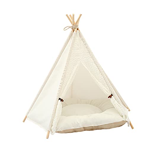minkissy 1Pc tent pet bed outdoor pet house pet shelter large dog house outdoor large tent teepee dog bed Pet Tent House Bed Foldable Pet Tent winter dog tent dog house bed puppy von minkissy