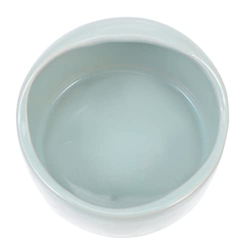 minkissy Eleganter Keramiknapf Kleiner Futterspender für Haustiere Breite Anwendung für Trockenfutter Nassfutter Leckereien Wasser von minkissy