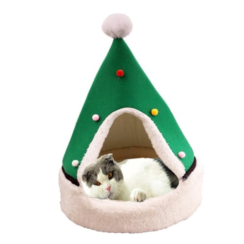 minkissy 1Stk Weihnachtshaustiernest Jurtenzelt ausgestopfter Welpe Katzenhütte Zelte Katzenbett Haustierbett Nestmatte für Haustiere warmes Bett Katzennest Betthund minkissy 1Stk Weihnachtshaustiernest Jurtenzelt ausgestopfter Welpe Katzenhütte Zelte Katzenbett Haustierbett Nestmatte für Haustiere warmes Bett Katzennest Betthund von minkissy