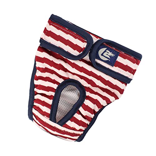 minkissy 1 Stück Haustier Windel Hund Welpen Wärme Streifen Muster Shorts Höschen Menstruation Unterwäsche für Weibliche Hunde Größe XL minkissy 1 Stück Haustier Windel Hund Welpen Wärme Streifen Muster Shorts Höschen Menstruation Unterwäsche für Weibliche Hunde Größe XL von minkissy