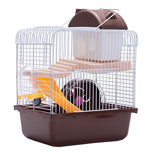 minkissy 1pc plastic bin hamster cage plastic hamster cage with tubes hamster play house hasmter villa hamster and gerbil cage basic cage for hamster gerbils travel small pet double layer von minkissy