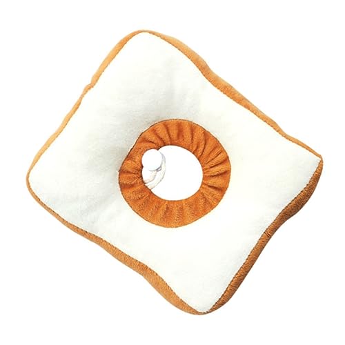 minkissy Verstellbares Katzenhalsband Haustierhalsband Toast-Design Für Katzen Und Kätzchen Kratzfunktion von minkissy