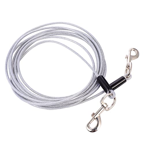 minkissy Trainingsleine 5m Stahldraht Haustier Hand Verdickte Haken Outdoor Zugseil Für Hunde minkissy Trainingsleine 5m Stahldraht Haustier Hand Verdickte Haken Outdoor Zugseil Für Hunde von minkissy
