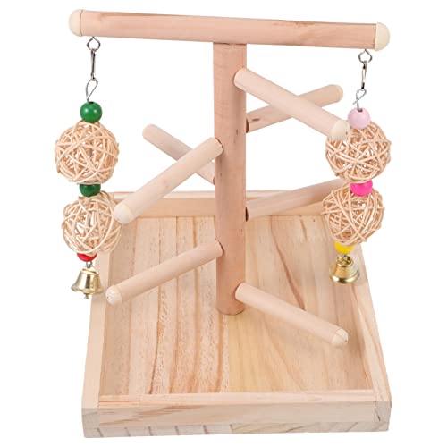 minkissy Vögel Ruhen Aus Holz Vögel Spielzeug für Papageien Sittiche Lovebirds Pet Aggression Relief von minkissy