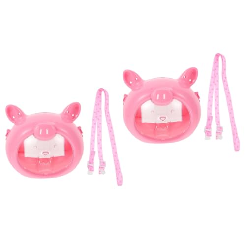 minkissy 2 STK Hamsterkäfig Zum Mitnehmen Handtasche Haustierkiste Reisen Meerschweinchen Plastik von minkissy