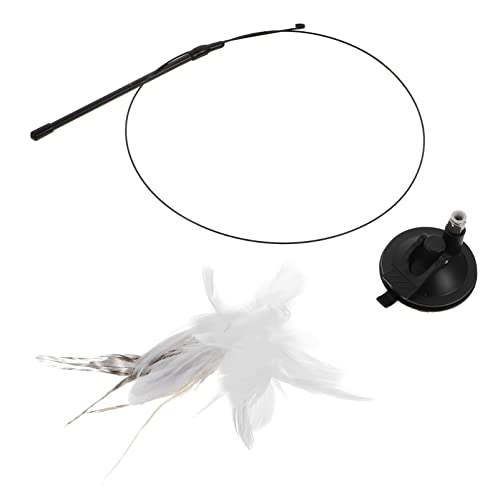 minkissy 2stücke Katzenangel Spielzeug Mit Langem Stab Und Glockenanhänger Interaktives Katzenspielzeug Für Aerobe Bewegung Und Stressabbau Für Aktive Katzen Und Kitten von minkissy