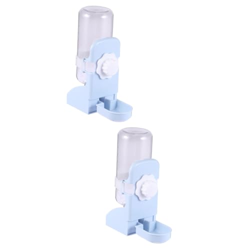 minkissy 2stücke Wasserspender Für Haustiere Hängender Schwerkraft-wasserer Für Hunde Und Katzen Blau Auslaufsicher Und Installieren Für Zuhause Und Unterwegs von minkissy