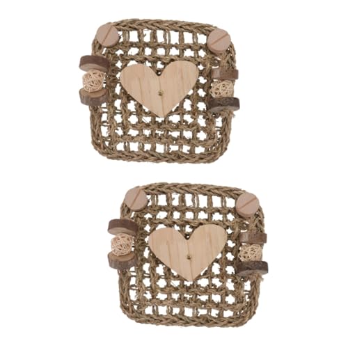 minkissy 2 Stücke Haustier Käfig Matte Spielzeug Herzen Seegras Kauen Matte Woven Bett Matte Für Gesundheit Langeweile Relief minkissy 2 Stücke Haustier Käfig Matte Spielzeug Herzen Seegras Kauen Matte Woven Bett Matte Für Gesundheit Langeweile Relief von minkissy