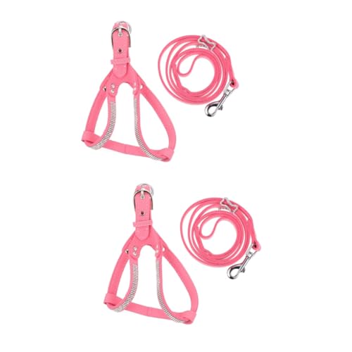 minkissy 2 Sets Hundeleinen-Set Brustgurt Und Seil-Kombination Sicher Und Bequem Für Outdoor-aktivitäten Welpentraktion minkissy 2 Sets Hundeleinen-Set Brustgurt Und Seil-Kombination Sicher Und Bequem Für Outdoor-aktivitäten Welpentraktion von minkissy