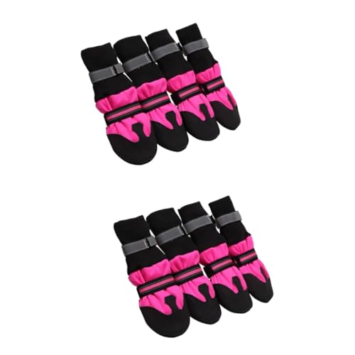 minkissy 2 Sätze Hundeschuhe zum Laufen pelzige, Flauschige Hundestiefel Schneestiefel Pfote Schuhe für Hunde Stiefel für Hunde Kleiner Hund Schneeschuhe Sohlen Regenstiefel Reisen der Hund minkissy 2 Sätze Hundeschuhe zum Laufen pelzige, Flauschige Hundestiefel Schneestiefel Pfote Schuhe für Hunde Stiefel für Hunde Kleiner Hund Schneeschuhe Sohlen Regenstiefel Reisen der Hund von minkissy