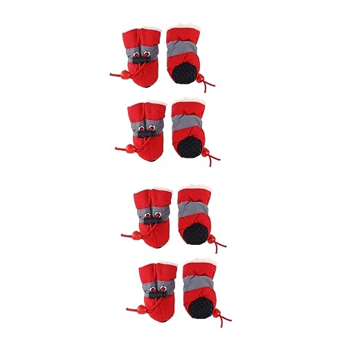 minkissy 2 Sätze Pfotenschutz Für Haustierstiefel Regenstiefel Für Hunde Hundeschuhe Für Kleine Hunde Rote Hundestiefel Für Kleine Hunde Hundestiefel Winter Kleinkind Weihnachtsstiefel minkissy 2 Sätze Pfotenschutz Für Haustierstiefel Regenstiefel Für Hunde Hundeschuhe Für Kleine Hunde Rote Hundestiefel Für Kleine Hunde Hundestiefel Winter Kleinkind Weihnachtsstiefel von minkissy