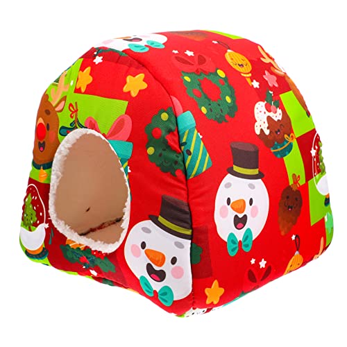 minkissy 2stücke Hamster Nest Aus Warmem Und Schwamm Kuschelnest Für Kleintiere Für Hamster Meerschweinchen Und Igel Winterfestes Versteck Süßes Spielzeug Perfektes Für Tierliebhaber von minkissy