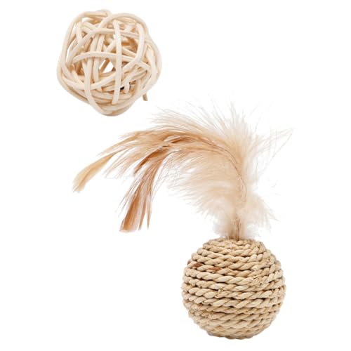 minkissy 2 stücke Spielzeug Haustier Ball Haustier Spielzeug Katze Spielzeug Bälle Katze Glocke Bälle Katze Liefert Bälle für Katzen Ball für Katze Indoor Katze Rattan Kätzchen minkissy 2 stücke Spielzeug Haustier Ball Haustier Spielzeug Katze Spielzeug Bälle Katze Glocke Bälle Katze Liefert Bälle für Katzen Ball für Katze Indoor Katze Rattan Kätzchen von minkissy