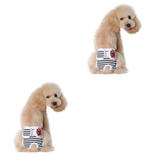 minkissy 2 x Haustier-Windeln, Outfit für ädchen und ädchen, Kleidung, Hundekleidung, Sanitärhöschen, kleine Hunde, physiologische Hosen, Sicherheitshosen minkissy 2 x Haustier-Windeln, Outfit für ädchen und ädchen, Kleidung, Hundekleidung, Sanitärhöschen, kleine Hunde, physiologische Hosen, Sicherheitshosen von minkissy