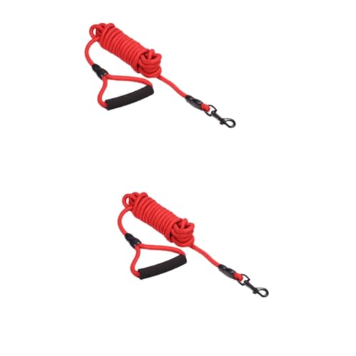 minkissy 2 x Hundeleine, Hundetrainingsleine, Abschleppgurt, Nylon, Trainingsleine, Zugseil, Zugseil, Nylon-Leine, schwerer Kettenring minkissy 2 x Hundeleine, Hundetrainingsleine, Abschleppgurt, Nylon, Trainingsleine, Zugseil, Zugseil, Nylon-Leine, schwerer Kettenring von minkissy