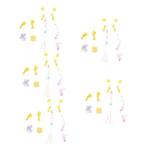 minkissy 5sets Katze Necken Spielzeug Kätzchen Seil Teaser Interaktives Spielzeug Hängende Katze Liefert Indoor Katze Jagen 4pcs * 5 minkissy 5sets Katze Necken Spielzeug Kätzchen Seil Teaser Interaktives Spielzeug Hängende Katze Liefert Indoor Katze Jagen 4pcs * 5 von minkissy