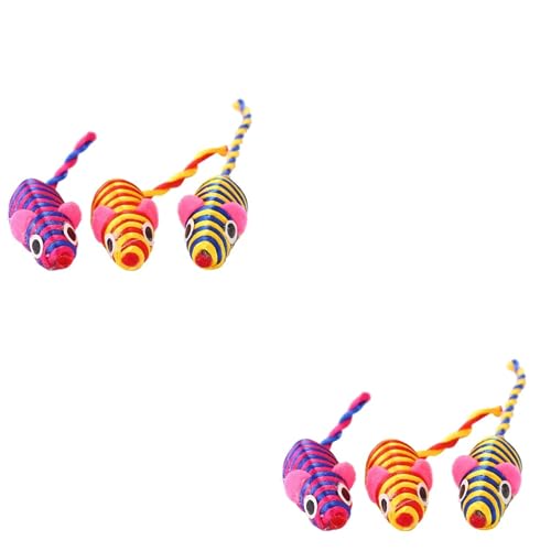 minkissy 20stücke Interaktive Katzen Spielzeug Mäuse Lustige Mini-mäuse Zufallsfarben Für Kätzchen Natürlichen Instinkte Zu Fördern Bindung Zu Stärken minkissy 20stücke Interaktive Katzen Spielzeug Mäuse Lustige Mini-mäuse Zufallsfarben Für Kätzchen Natürlichen Instinkte Zu Fördern Bindung Zu Stärken von minkissy