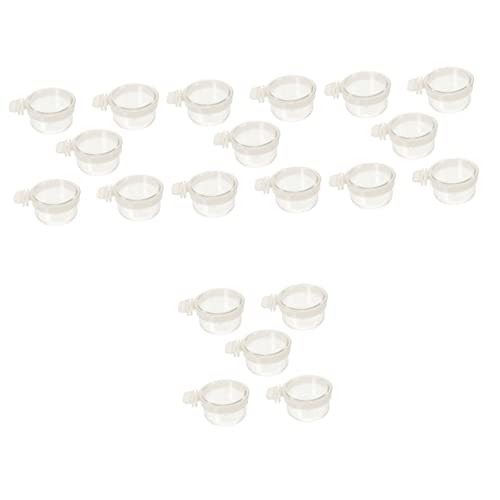 minkissy 20 Stück Papageien-Futterbox Futter- und Wasserbecher Vögel Futter Vogelschalen für Käfig Vogel Wassernapf Papagei Futterbecher Häschen Futterspender Taube Wasserspender Acryl Split minkissy 20 Stück Papageien-Futterbox Futter- und Wasserbecher Vögel Futter Vogelschalen für Käfig Vogel Wassernapf Papagei Futterbecher Häschen Futterspender Taube Wasserspender Acryl Split von minkissy