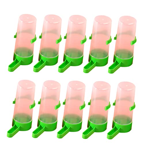 minkissy 20stücke Tragbarer Vogeltrinkspender Für Kleine Vögel Und Papageien Wasserspender Für Futter Und Wasser Für Wellensittiche Und Andere Kleintiere Leicht Zu Reinigen von minkissy