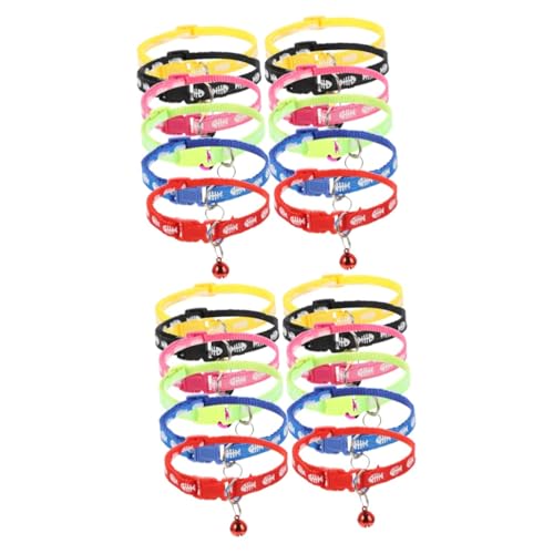minkissy 24 STK Haustierhalsband Verschleißfestes Katzenhalsband Katzenhalsbänder Welpensachen Tragbare Katze Klimpern Kleines Welpenhalsband Haustierzubehör Haustier Hund PVC Katzenzubehör minkissy 24 STK Haustierhalsband Verschleißfestes Katzenhalsband Katzenhalsbänder Welpensachen Tragbare Katze Klimpern Kleines Welpenhalsband Haustierzubehör Haustier Hund PVC Katzenzubehör von minkissy