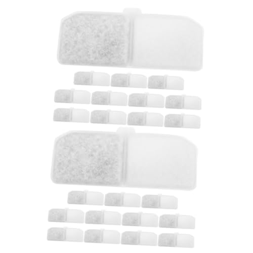 minkissy STK Wasserspender Filterwatte Filtern Kleintier-wasserspenderteil Hunde Wasserbrunnen Wasserspenderfilter Für Hunde Filter Element Weiß Ionenaustauscherharz Filtermatte von minkissy