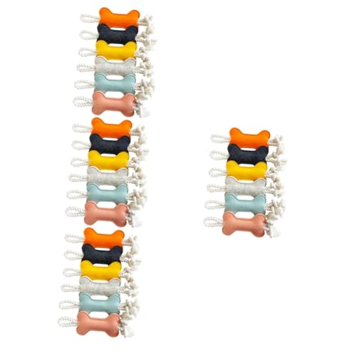 minkissy 24 pcs Teething Toys dog toys for small dogs chewing toys for puppies birthday dog teething pet toy pet chewing toy dog cake animals toys Chewing Bone Toy fabric filling Pet dog von minkissy