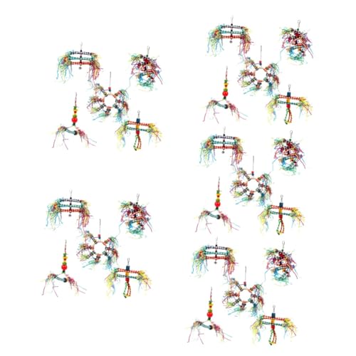 minkissy 25 Pcs Papagei Drawing Toy Papagei Chewing Toy Birdcage Hanging Toy Large Bird Cage Large Papagei Cage Papagei Toys Small Bird Cage Bird Accessories for Cages Hanging Chew Toy Birds von minkissy