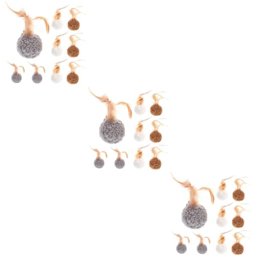 minkissy 27 STK Plüschkugel Kleines Katzenspielzeug Katzenspielzeugball Interaktiv Verschleißfestes Katzenballspielzeug Katze Quietscht Plüschtier Katzenbedarf Glocke Kugel Plüsch Katze minkissy 27 STK Plüschkugel Kleines Katzenspielzeug Katzenspielzeugball Interaktiv Verschleißfestes Katzenballspielzeug Katze Quietscht Plüschtier Katzenbedarf Glocke Kugel Plüsch Katze von minkissy