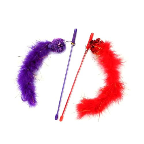 minkissy 2St lustiges Katzenspielzeug Katzen-Teaser Stich plüsch Haustier-Teaser-Stick Plüschtier Spielzeuge Interaktives Katzenspielzeug Katzen Zauberstab Spielzeug Feder Katzenstock minkissy 2St lustiges Katzenspielzeug Katzen-Teaser Stich plüsch Haustier-Teaser-Stick Plüschtier Spielzeuge Interaktives Katzenspielzeug Katzen Zauberstab Spielzeug Feder Katzenstock von minkissy